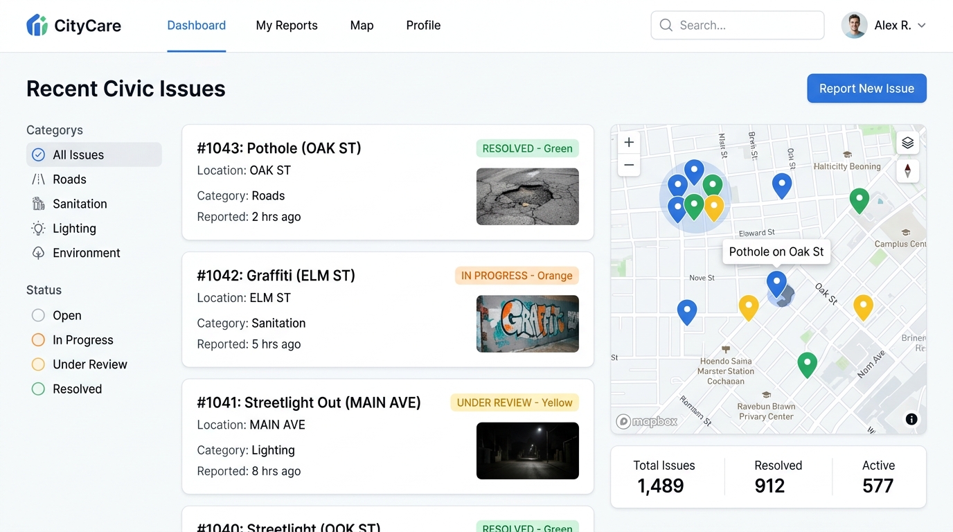 Civic Issue Reporting Portal Hackathon Project